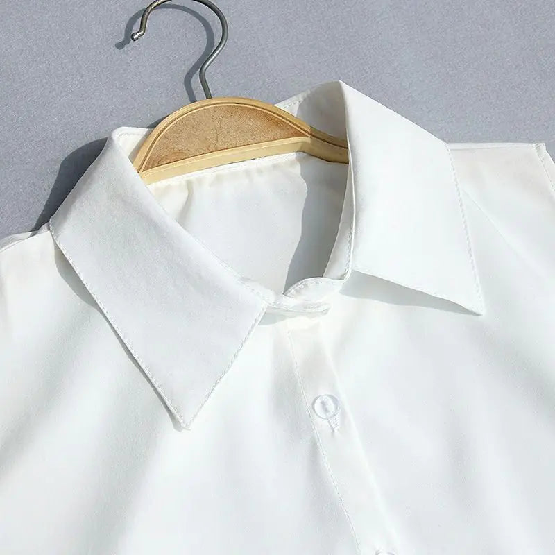 Loose Fit Solid Color Chiffon Sleeveless Women's Top