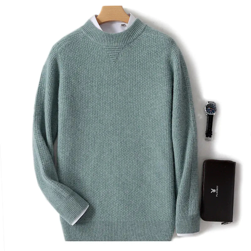 Men's Cashmere Half-High Collar Business Sweater