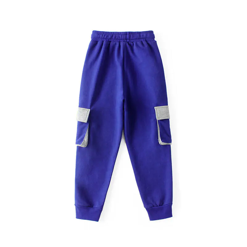 Kids' Cotton Sweatpants with Pockets for Teens