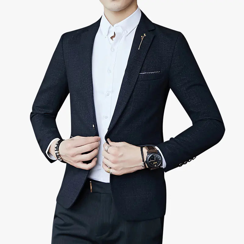 Korean Style Slim Fit Business Blazer for Men