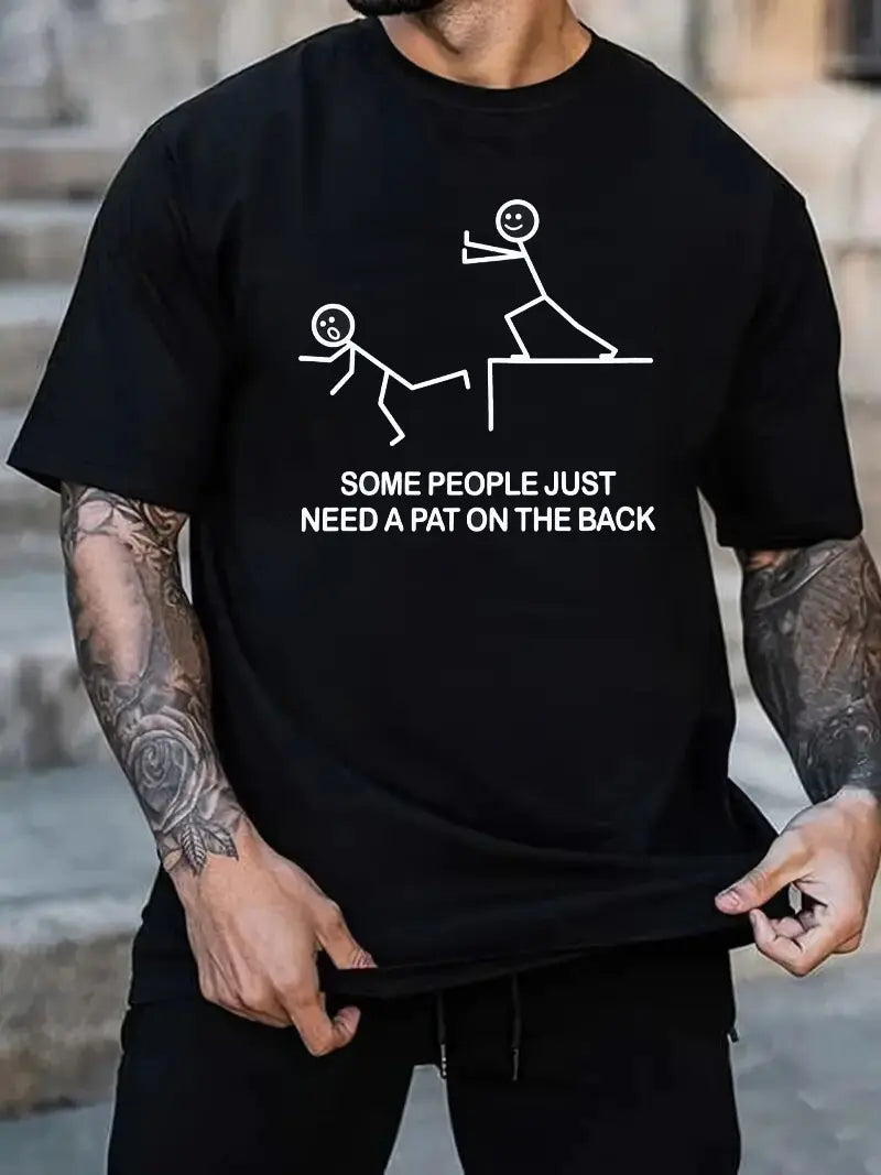 Cool Hip-hop Street Scene Cotton Men's T-shirt
