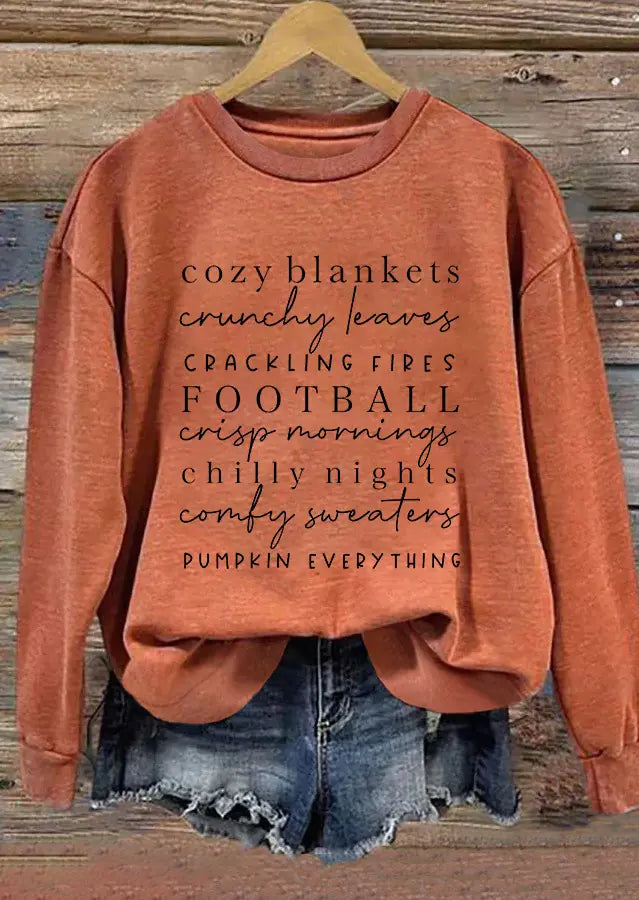 Comfortable Loose Fit Women's Letter Graphic Top
