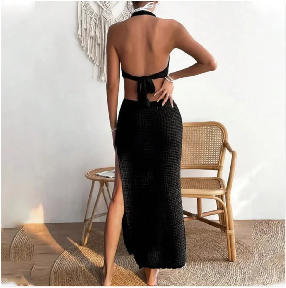 Women’s Solid Color Beach Dress
