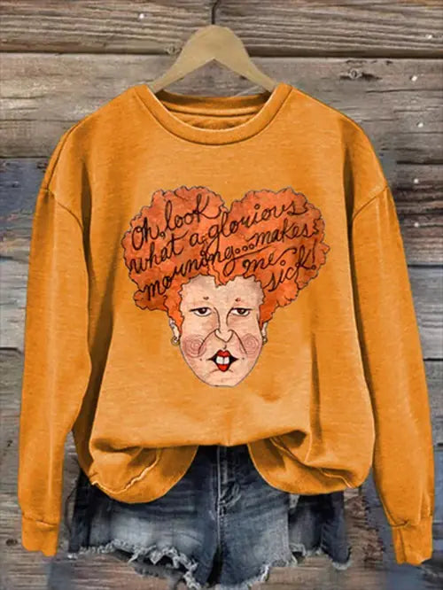 Comfortable Loose Fit Women's Letter Graphic Top