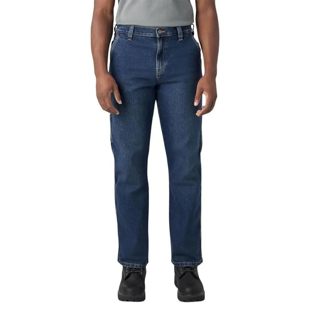 Dickies Mens Carpenter Relaxed FIT Jean Medium Denim Wash