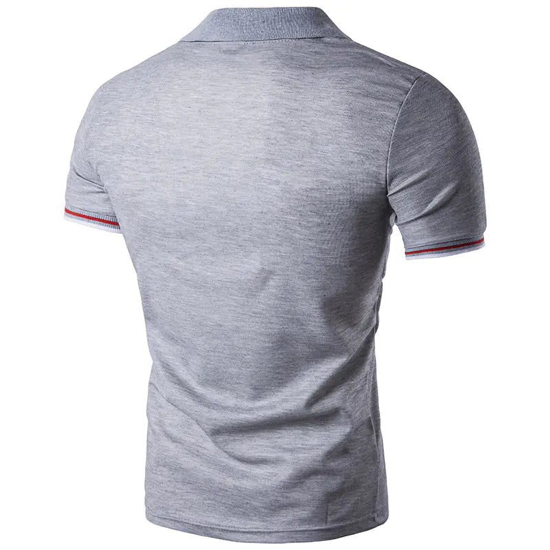 Men's Polo Shirt with Collar, Short Sleeve T-Shirt