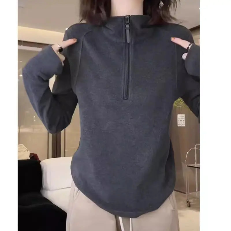 Women's Fleece Base Half Zip Top