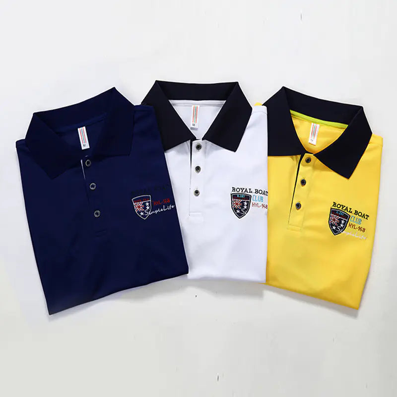 Men's Trendy Short Sleeve Lapel Casual Business Shirt