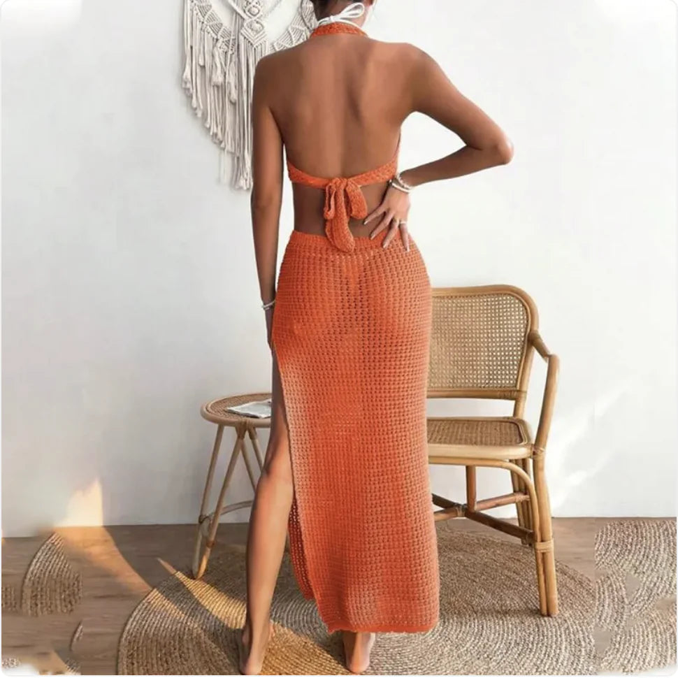 Women’s Solid Color Beach Dress