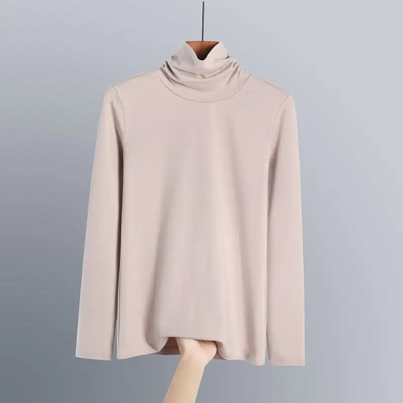 Women's New Pure Cotton Turtleneck Top