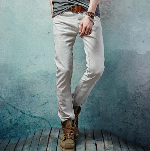 Men's Casual Summer Pants - Slim Fit Cotton Linen Trousers