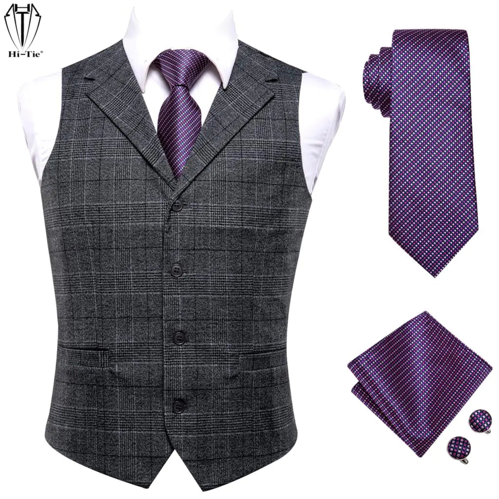 Classic Silk Business Vest for Men - Spring & Autumn