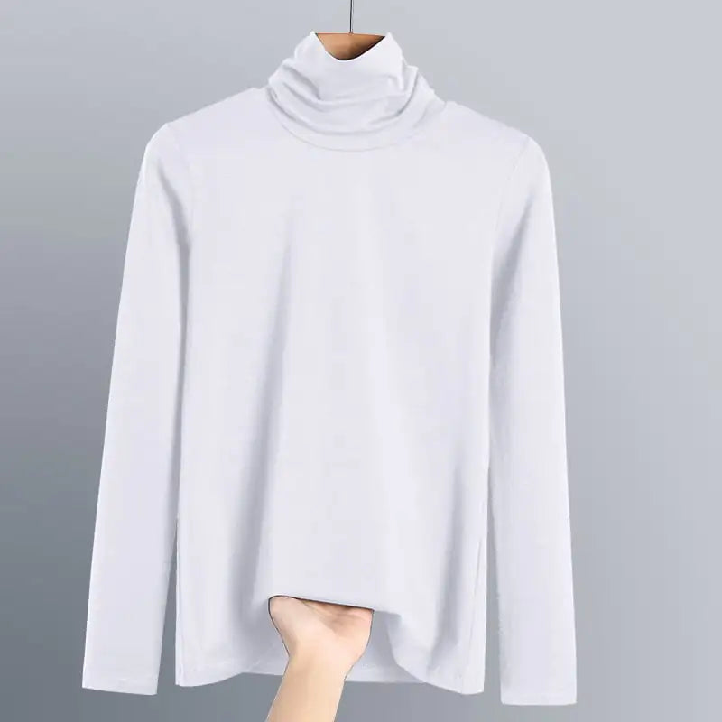 Women's New Pure Cotton Turtleneck Top