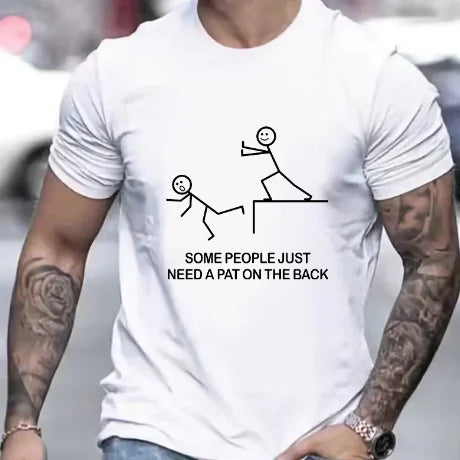 Cool Hip-hop Street Scene Cotton Men's T-shirt