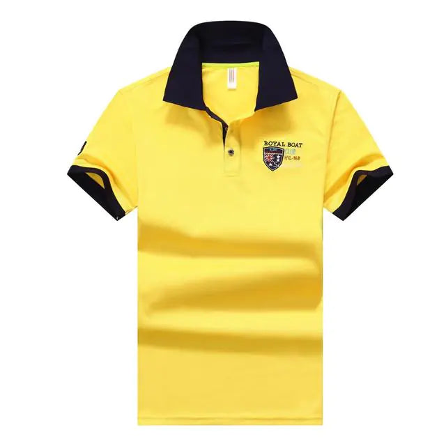 Men's Trendy Short Sleeve Lapel Casual Business Shirt