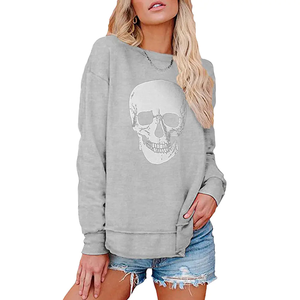 Day of the Dead Printed Long Sleeve Women's Top