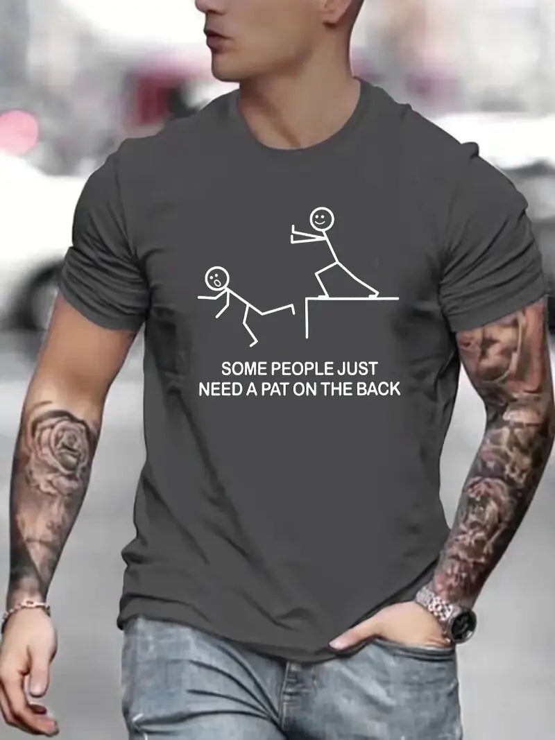 Cool Hip-hop Street Scene Cotton Men's T-shirt
