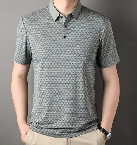 Diamond Men's Polo Shirt - Summer Business Casual (Single)