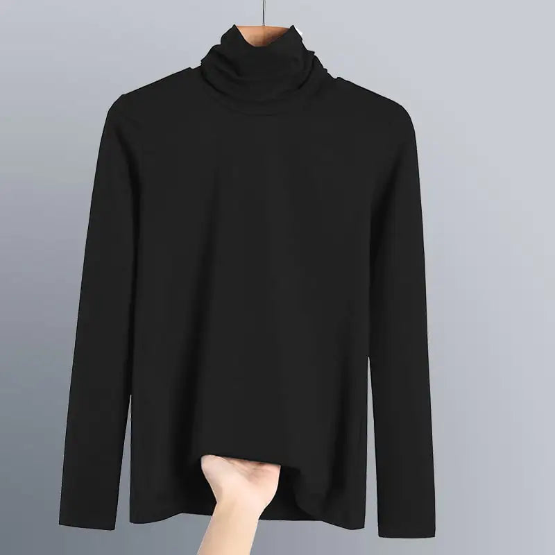 Women's New Pure Cotton Turtleneck Top