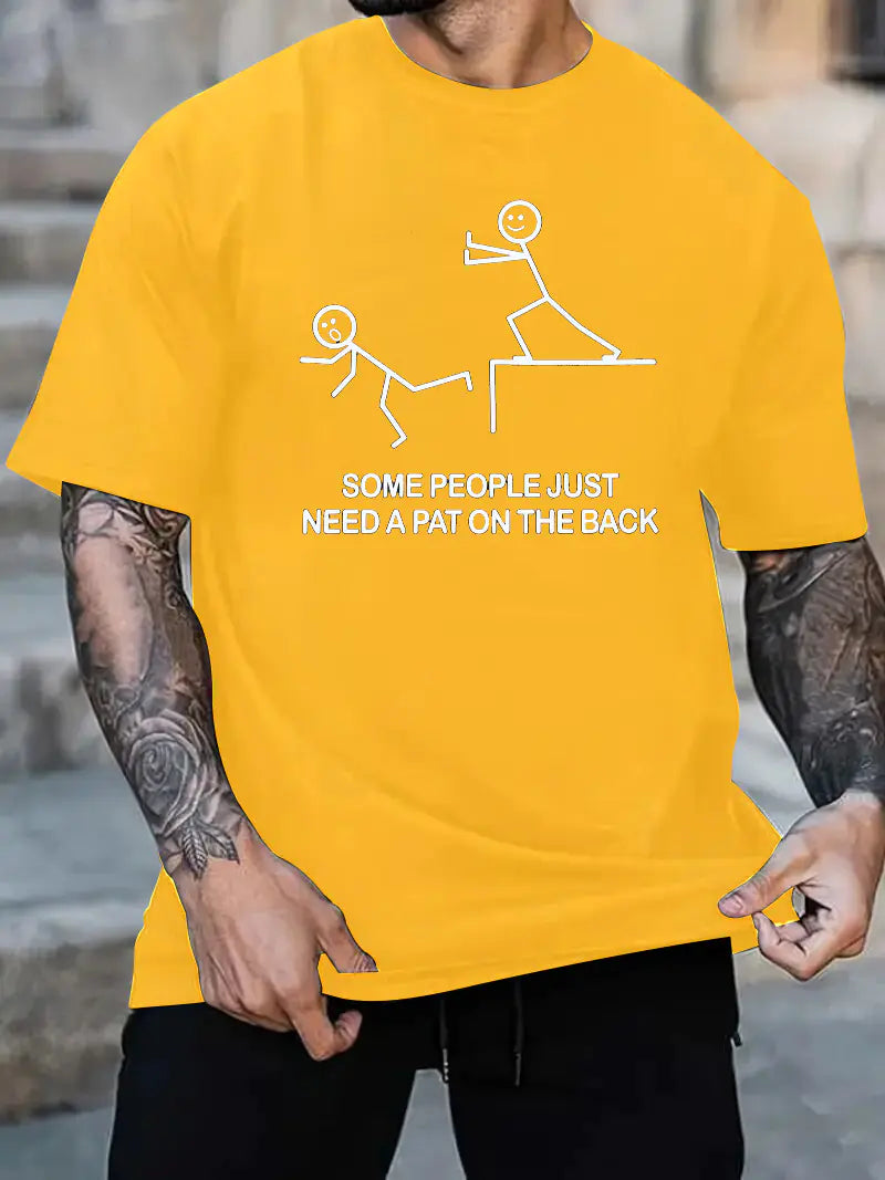 Cool Hip-hop Street Scene Cotton Men's T-shirt