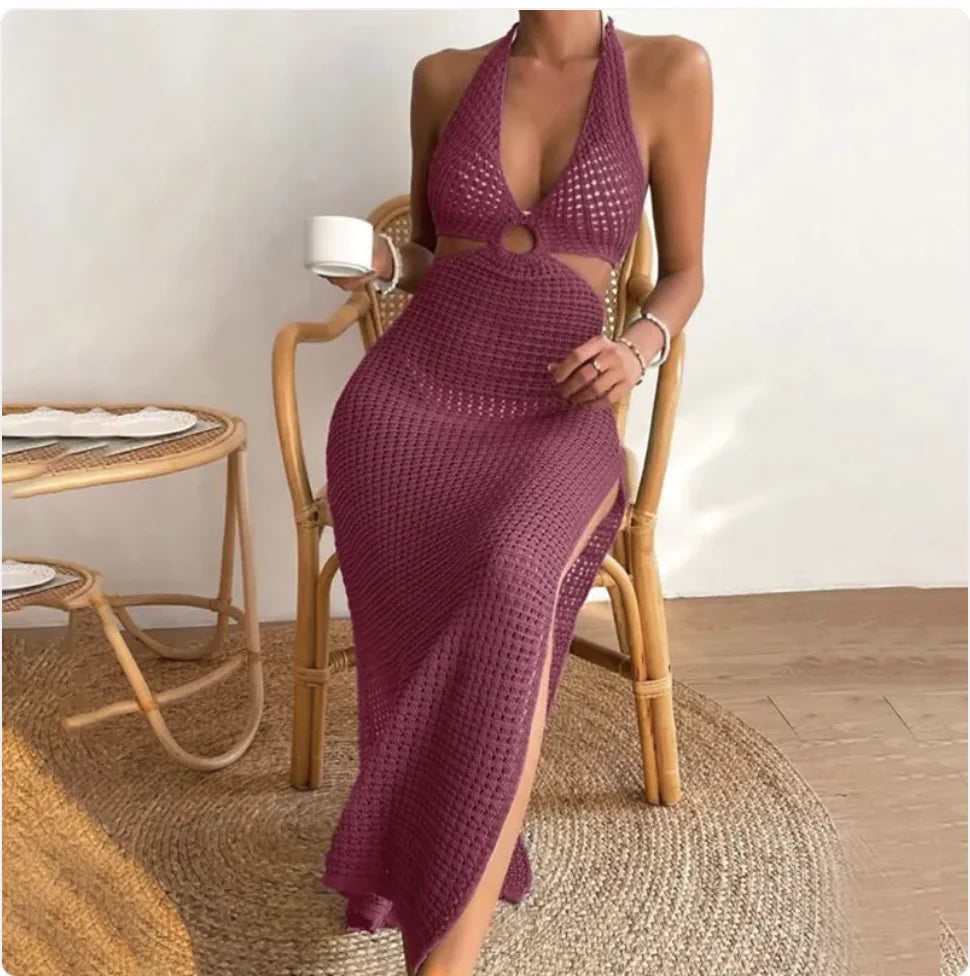 Women’s Solid Color Beach Dress
