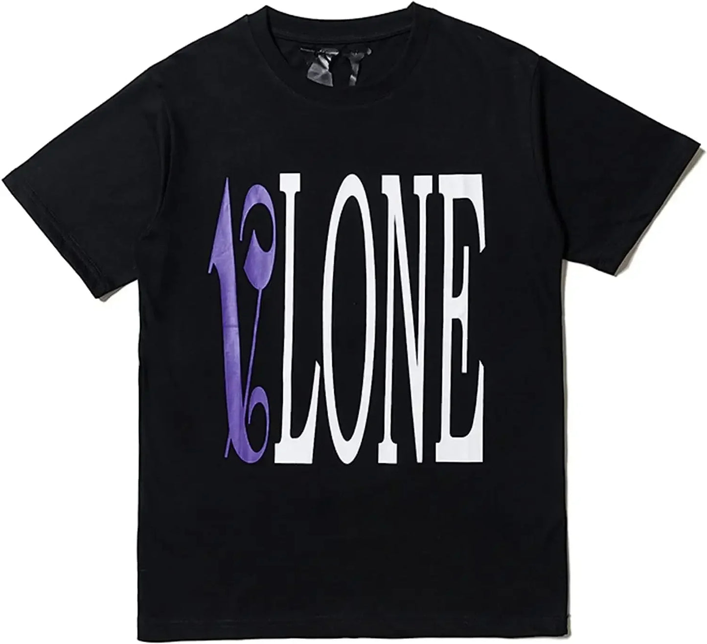 Men's Hip Hop V Letter Printed Cotton T-Shirt