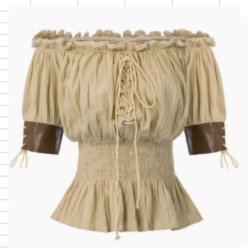 Medieval Long-Sleeved Women's Top - European & American