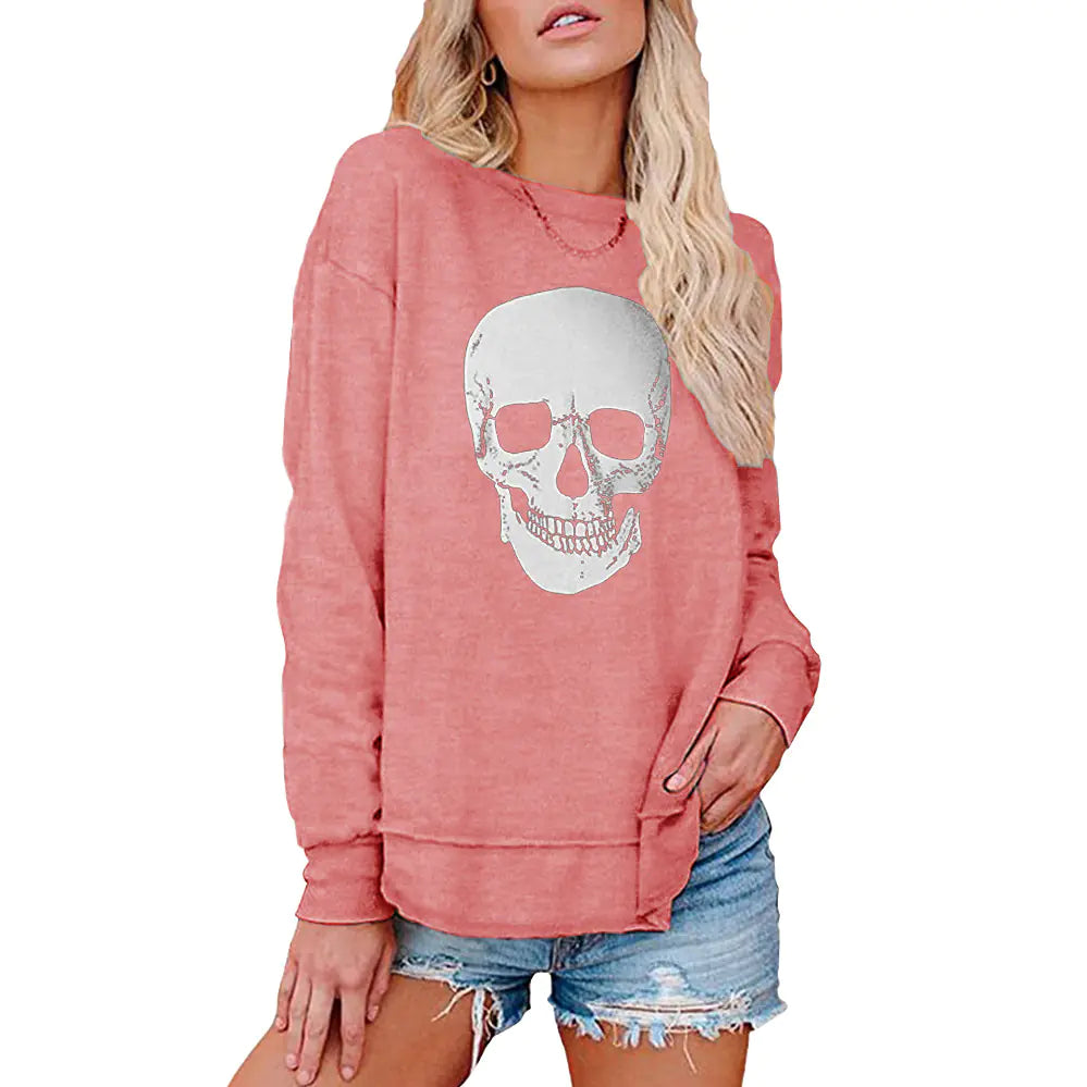 Day of the Dead Printed Long Sleeve Women's Top