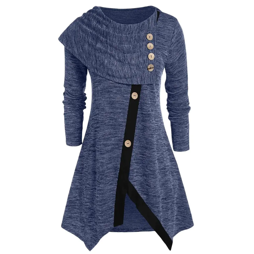 Fashionable Women's Long Sleeve Tunic Top 5XL