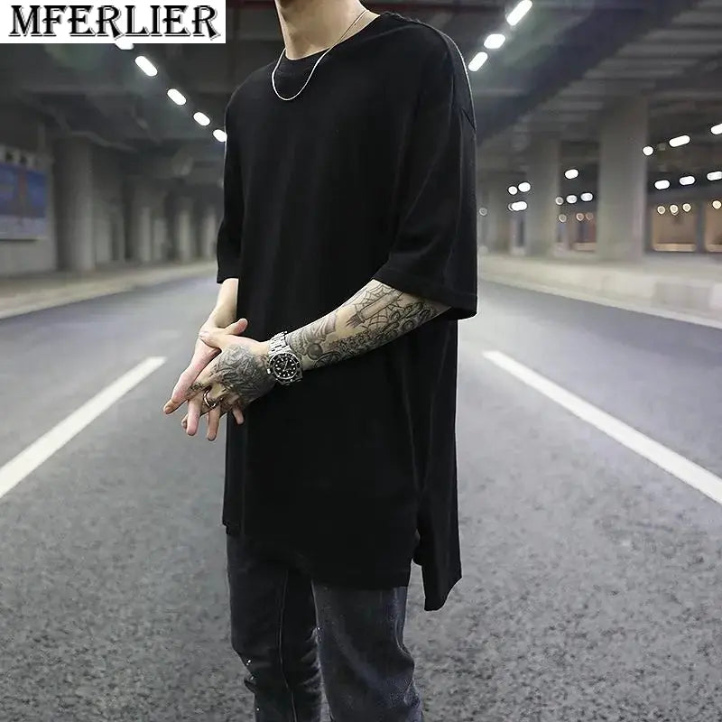 Plus Size 8XL Cotton Hip Hop T-Shirt for Men