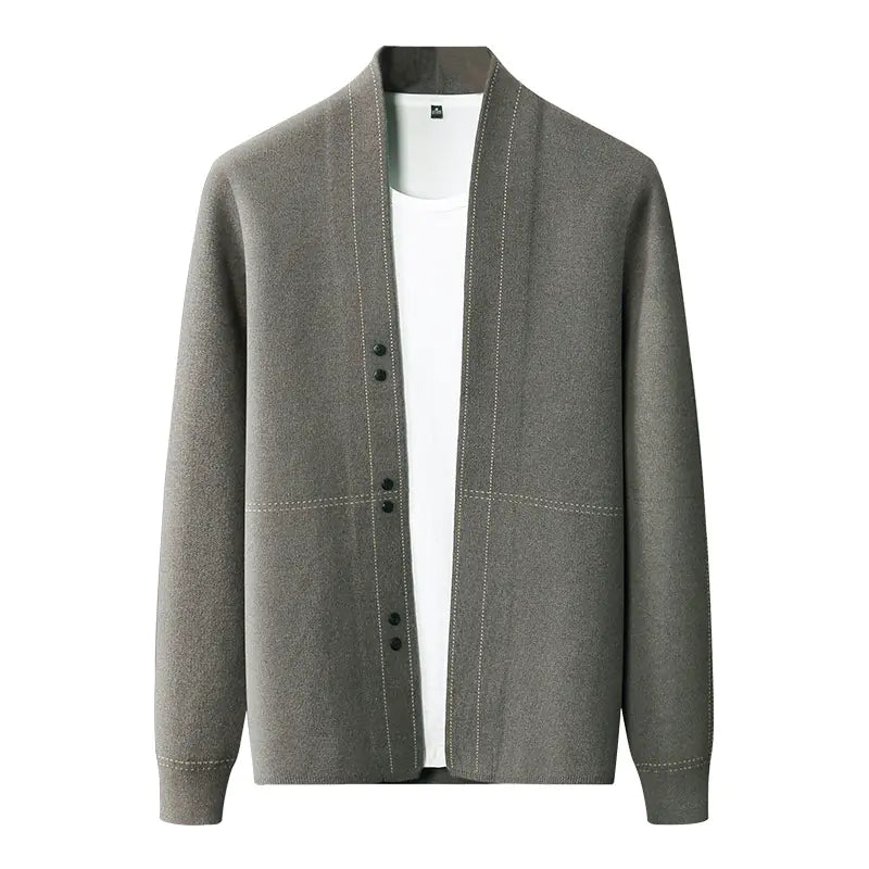 Men's Loose Business Casual V-Neck Knit Cardigan