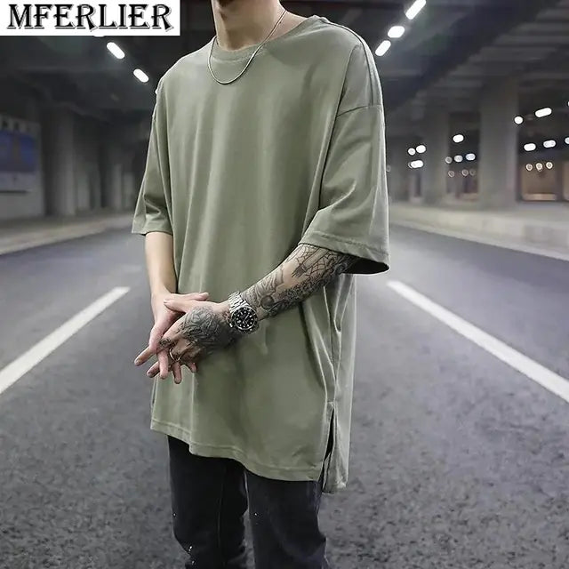 Plus Size 8XL Cotton Hip Hop T-Shirt for Men