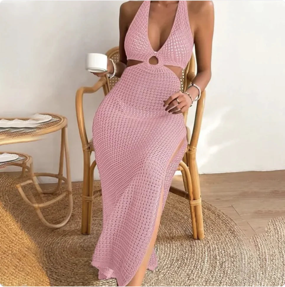 Women’s Solid Color Beach Dress