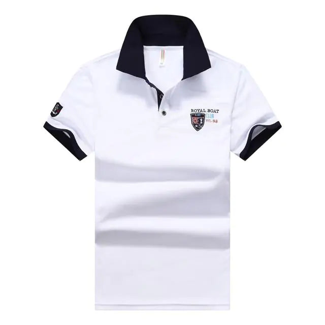 Men's Trendy Short Sleeve Lapel Casual Business Shirt