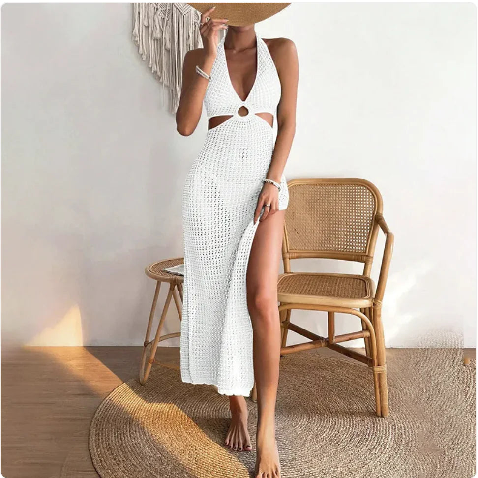 Women’s Solid Color Beach Dress
