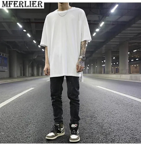 Plus Size 8XL Cotton Hip Hop T-Shirt for Men