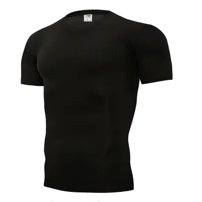 Men's Solid Color Stretch Casual Crew Neck T-Shirt