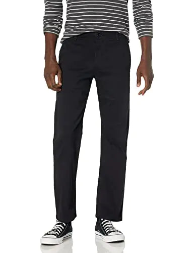 Dockers Mens Regular Relaxed Fit Easy Khaki Pants Black 36W x 32L