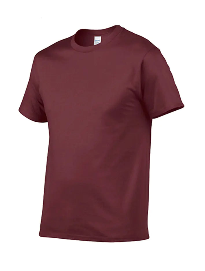 GILDAN 63000 Cotton Crew Neck Logo T-Shirt for Men