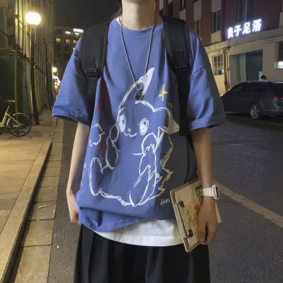 Men's Casual Loose Fit Summer T-Shirt (Couple's Style)