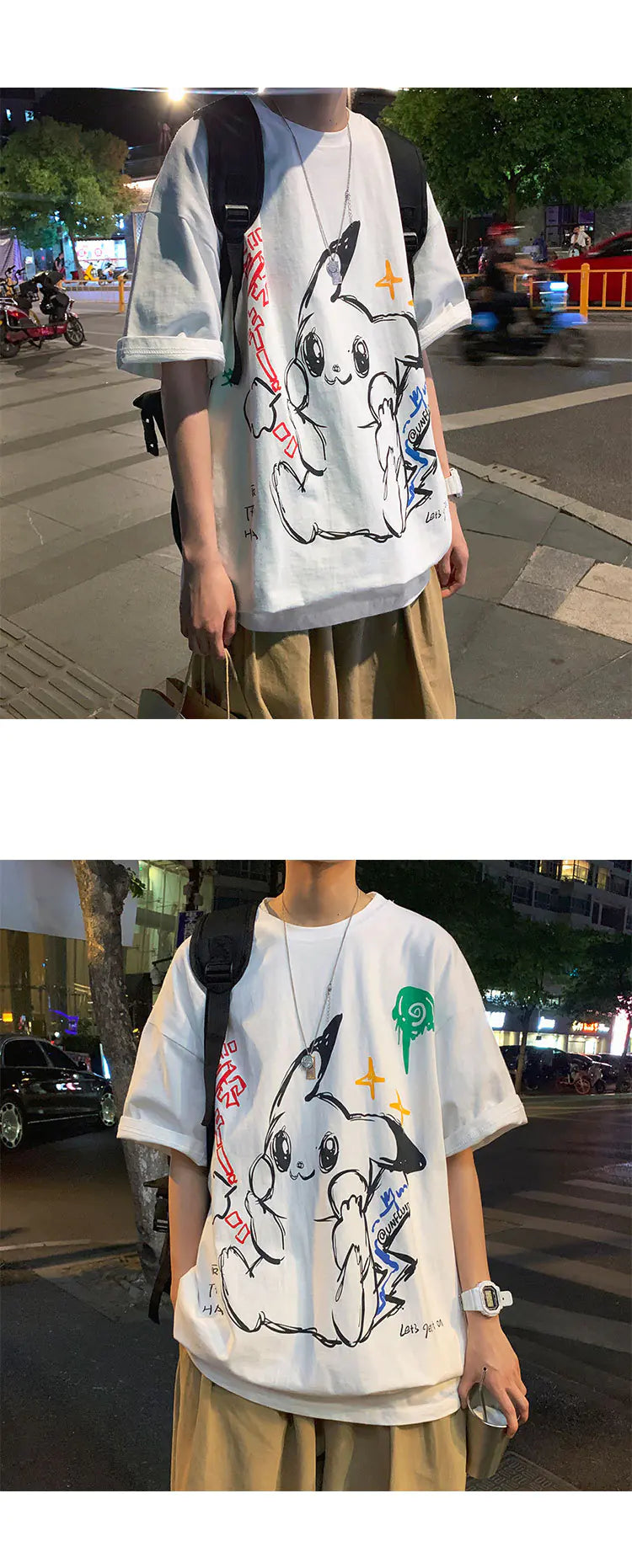 Men's Casual Loose Fit Summer T-Shirt (Couple's Style)