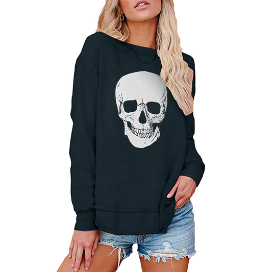 Day of the Dead Printed Long Sleeve Women's Top