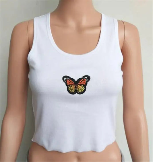 Fashion Butterfly Women's Vest Top
