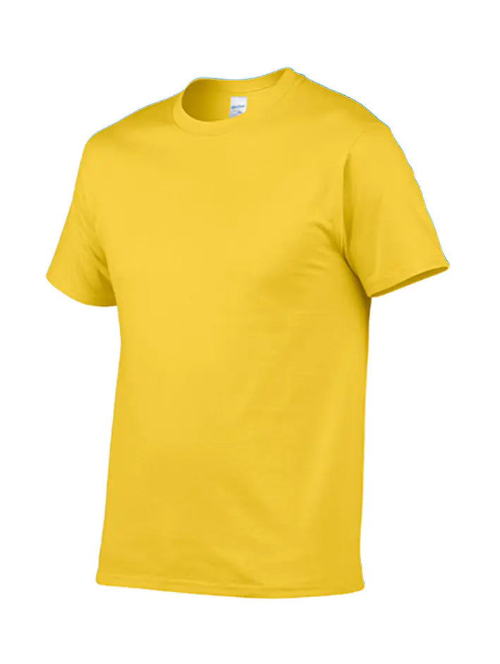 GILDAN 63000 Cotton Crew Neck Logo T-Shirt for Men