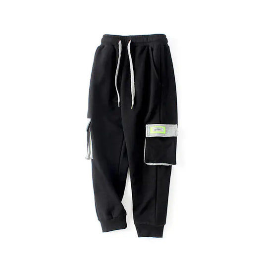 Kids' Cotton Sweatpants with Pockets for Teens