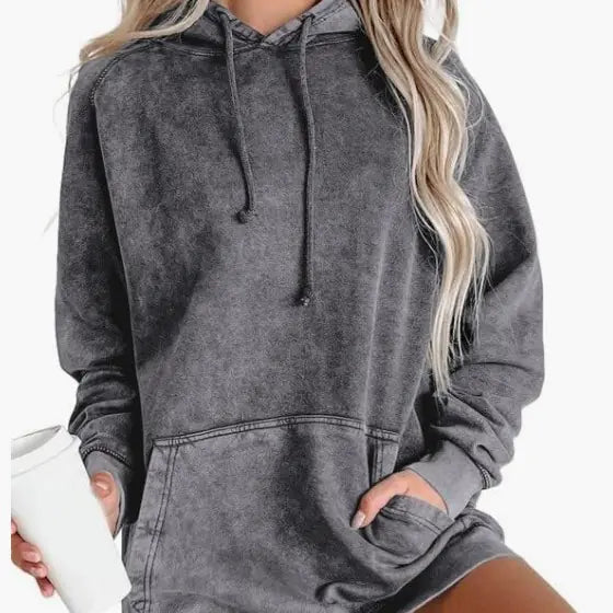 Plus Size Women's Hooded Sweater Top