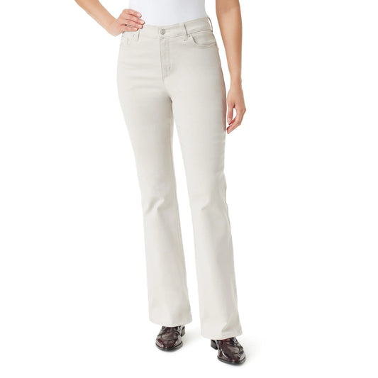 Gloria Vanderbilt Womens Amanda High Rise Boot Cut Jean Petite STONEWOOD