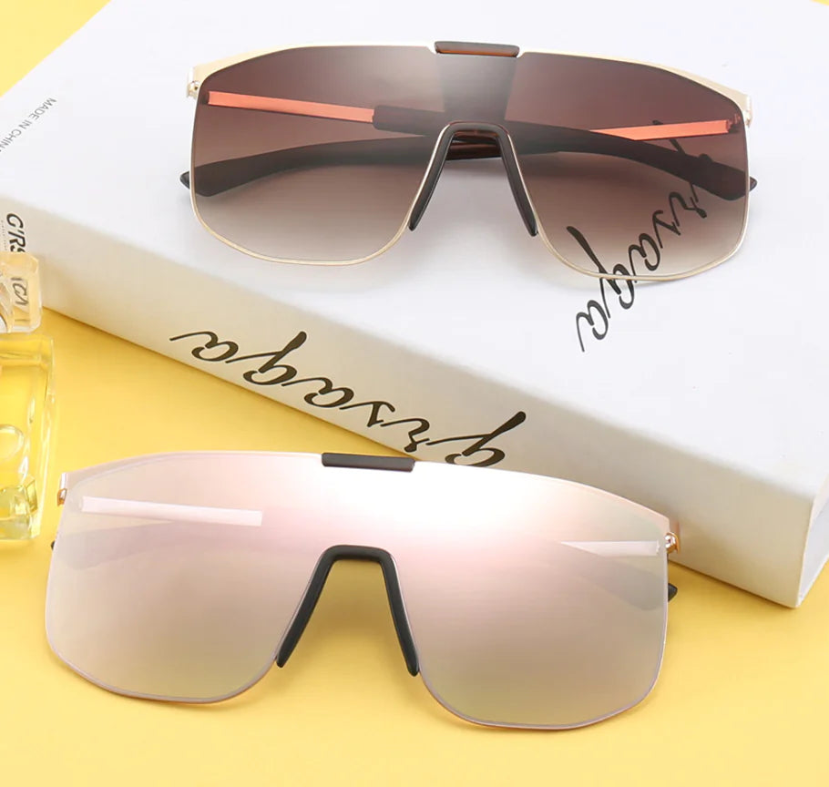 Sunglasses, One-Piece Big Frame Sunglasses