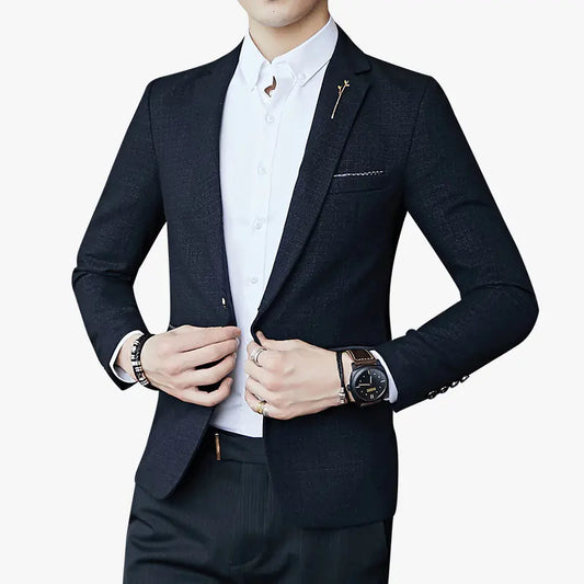 Korean Style Slim Fit Business Blazer for Men