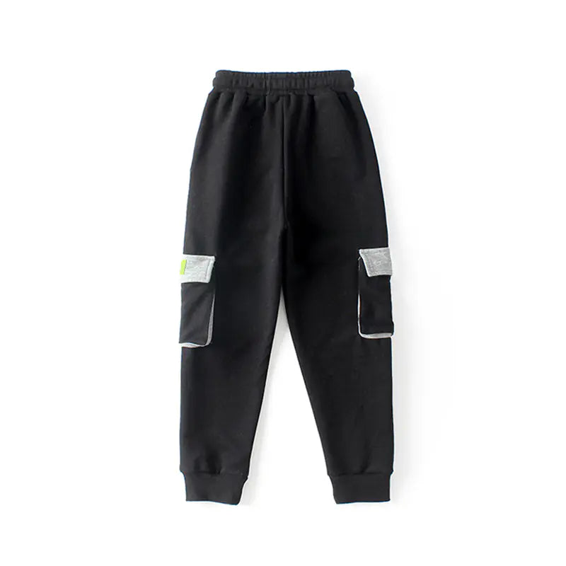 Kids' Cotton Sweatpants with Pockets for Teens